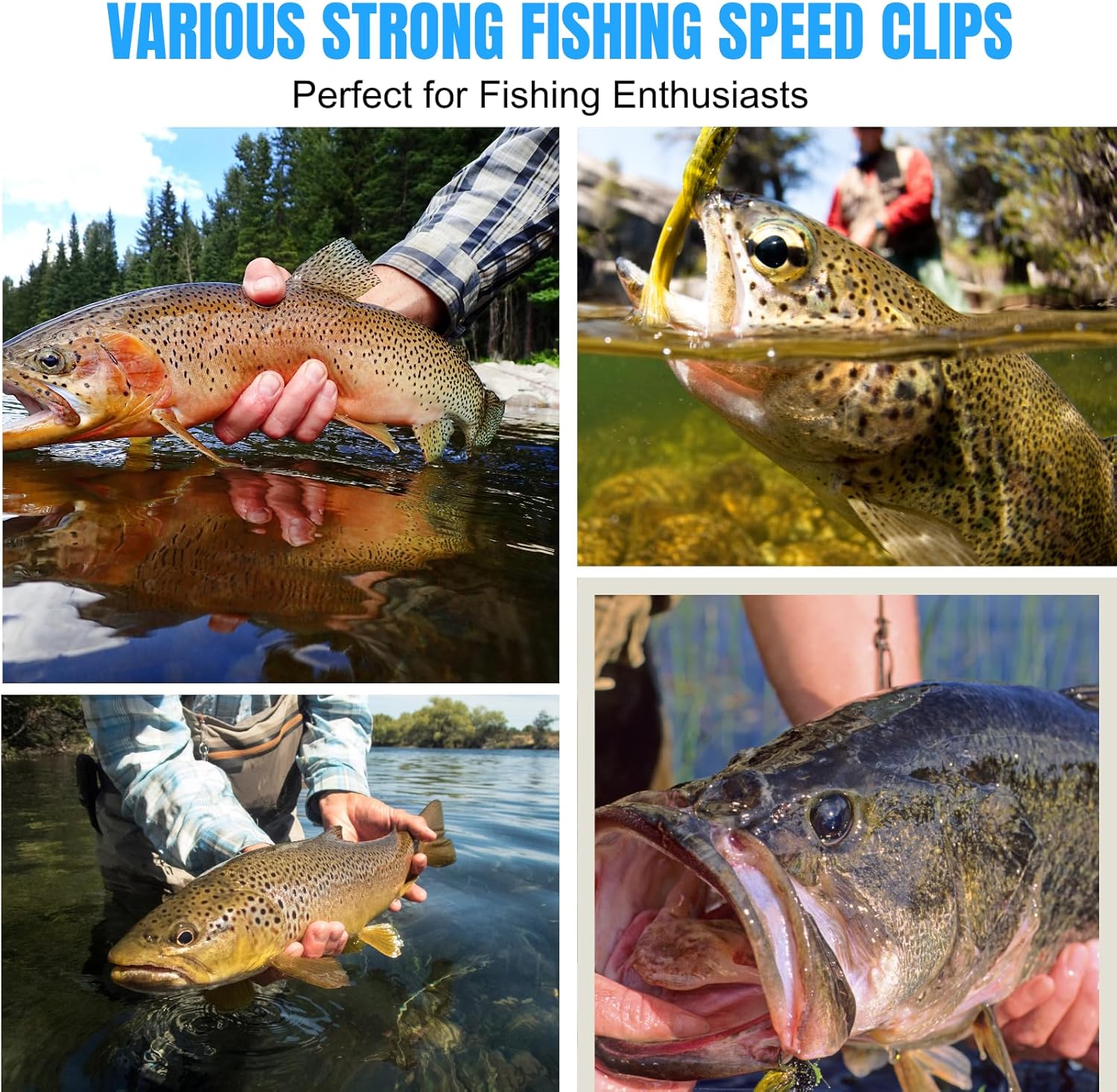 ELLYCIO 200-Piece Speed Clips for Fishing Lures, High-Strength Stainless Steel Fishing Clips for Quick Change, Lure Connector Tackle for Saltwater and Freshwater — Thumbnail 5